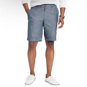 J. Crew Men's Blue Chambray Flat-Front Shorts
